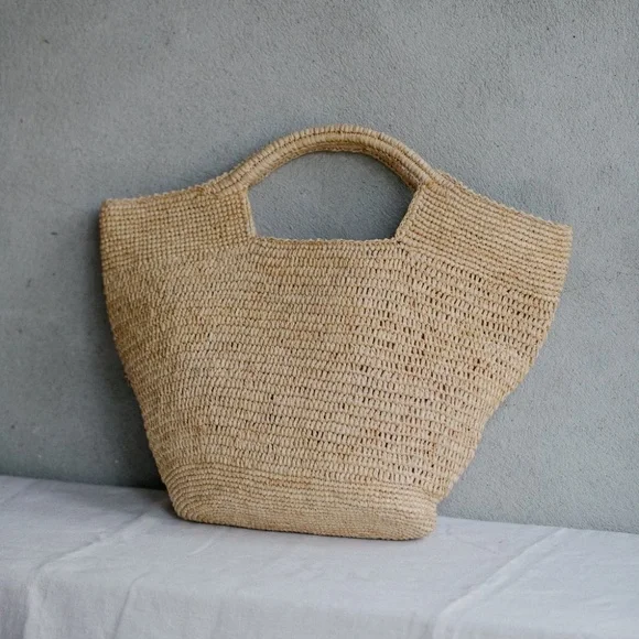 Shebobo Bags Shebobo Natural Raffia Crochet Straw Bag Poshmark